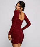 Keeping Knit Sultry Long Sleeve Mini Dress creates the perfect spring wedding guest dress or cocktail attire with stylish details in the latest trends for 2023!