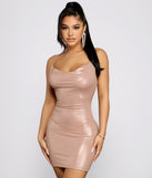 Metallic Marvel Sleeveless Mini Dress creates the perfect New Year’s Eve Outfit or new years dress with stylish details in the latest trends to ring in 2023!