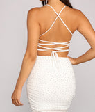 Stunning Sparkle Rhinestone Mini Dress