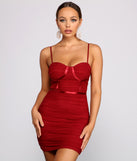 You’ll make a statement in Instant Spark Ruched Mesh Mini Dress as an NYE club dress, a tight dress for holiday parties, sexy clubwear, or a sultry bodycon dress for that fitted silhouette.