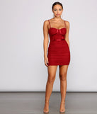 Instant Spark Ruched Mesh Mini Dress for 2022 festival outfits, festival dress, outfits for raves, concert outfits, and/or club outfits