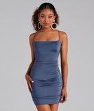 Sultry Glam Lace Up Ruched Mini Dress helps create the best bachelorette party outfit or the bride's sultry bachelorette dress for a look that slays!