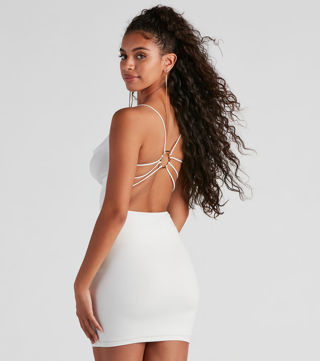 Strappy back new arrivals mini dress