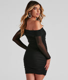 Chic Moment Mesh Bodycon Mini Dress helps create the best bachelorette party outfit or the bride's sultry bachelorette dress for a look that slays!