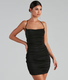 Dance Till Dawn Lace-Up Mini Dress