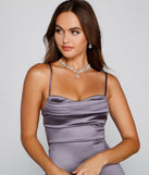 Sleek Vibes Satin Mini Dress is a gorgeous pick as your 2023 Homecoming dress or formal gown for wedding guest, fall bridesmaid, or military ball attire!