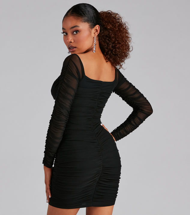 Windsor black long clearance sleeve dress