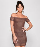 All That Dazzle Glitter Ruched Mini Dress helps create the best bachelorette party outfit or the bride's sultry bachelorette dress for a look that slays!