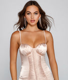 Bold Diva Ruched Satin Mini Dress