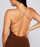 Sultry Impression Open Back Mini Dress