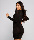 Bring On The Glitz Lace-Up Mini Dress