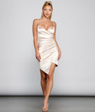Glowing Beauty Asymmetrical Mini Dress