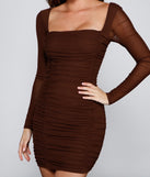 Major Style Ruched Mini Dress