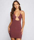 Sultry Style Moment Halter Mini Dress helps create the best bachelorette party outfit or the bride's sultry bachelorette dress for a look that slays!