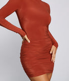 Sultry Lace-Up Back Bodycon Dress