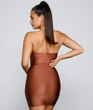 Major Headturner Halter Cutout Mini Dress