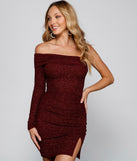 Glitzy Radiance One Shoulder Glitter Mini Dress is the perfect Homecoming look pick with on-trend details to make the 2023 HOCO dance your most memorable event yet!