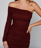 Glitzy Radiance One Shoulder Glitter Mini Dress is the perfect Homecoming look pick with on-trend details to make the 2023 HOCO dance your most memorable event yet!