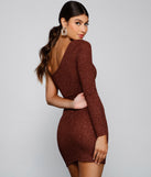 One Women Show Glitter Mini Dress