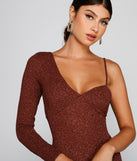 One Women Show Glitter Mini Dress