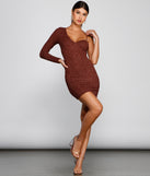 One Women Show Glitter Mini Dress