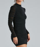 Shine Queen Mock Neck Ruched Dress is the perfect Homecoming look pick with on-trend details to make the 2023 HOCO dance your most memorable event yet!