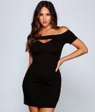 Chic First Impression Mini Dress helps create the best bachelorette party outfit or the bride's sultry bachelorette dress for a look that slays!