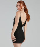 You’ll make a statement in Glow Setter Glitter Low Back Mini Dress as an NYE club dress, a tight dress for holiday parties, sexy clubwear, or a sultry bodycon dress for that fitted silhouette.