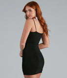 The Steal The Show Ruched Mini Dress is a unique party dress to help you create a look for work parties, birthdays, anniversaries, or your next 2023 celebration!