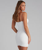 Timeless Glam Rhinestone Ponte Short Dress is the perfect Homecoming look pick with on-trend details to make the 2023 HOCO dance your most memorable event yet!