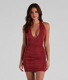 Slinky And Chic Halter Mini Dress for Homecoming 2022, Winter Formal Dances, Holiday Dress, Military Balls, Bridesmaids, Wedding Guests, and Prom