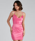 Caged Back Beauty Silk Mini Dress for Homecoming 2022, Winter Formal Dances, Holiday Dress, Military Balls, Bridesmaids, Wedding Guests, and Prom