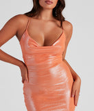 Life Of The Party Metallic Short Dress