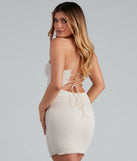 You’ll make a statement in Sultry And Smocked Mini Dress as an NYE club dress, a tight dress for holiday parties, sexy clubwear, or a sultry bodycon dress for that fitted silhouette.