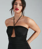Infinite Love Ruched Halter Dress