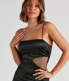 The Tonight's Special Satin Mini Dress is a unique party dress to help you create a look for work parties, birthdays, anniversaries, or your next 2023 celebration!