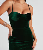 The Feel Me Velvet Bustier Mini Dress is a unique party dress to help you create a look for work parties, birthdays, anniversaries, or your next 2023 celebration!