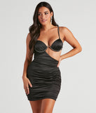 The Some Nights Satin Rhinestone Dress is a unique party dress to help you create a look for work parties, birthdays, anniversaries, or your next 2023 celebration!
