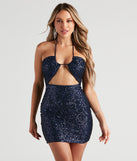 The Disco Beauty Sequin Mini Dress is a unique party dress to help you create a look for work parties, birthdays, anniversaries, or your next 2023 celebration!