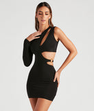 The Chase Desire One Shoulder Mini Dress is a unique party dress to help you create a look for work parties, birthdays, anniversaries, or your next 2023 celebration!