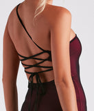 Laced Up And Ready Mesh Mini Dress