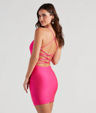 The All About Fab Strappy Back Dress is a unique party dress to help you create a look for work parties, birthdays, anniversaries, or your next 2023 celebration!