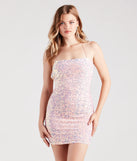 Night Party Sequin Velvet Strappy Mini Dress