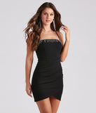 Amp Up The Sparkle Rhinestone Mini Dress