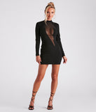 Now You See Me Crepe Mini Dress