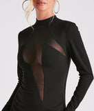Now You See Me Crepe Mini Dress
