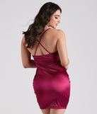 Catch Feels Satin Knit Short Dress is the perfect Homecoming look pick with on-trend details to make the 2023 HOCO dance your most memorable event yet!