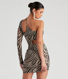 The Only The Highlights Zebra Mesh Dress is a unique party dress to help you create a look for work parties, birthdays, anniversaries, or your next 2023 celebration!