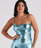 Bring That Glow Metallic Mini Dress