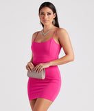 Party Starter Crepe Lace-Up Mini Dress